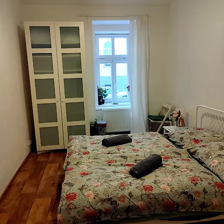 Pansiyon With Double Bed In Zizkov - Shared Bathroom Prag